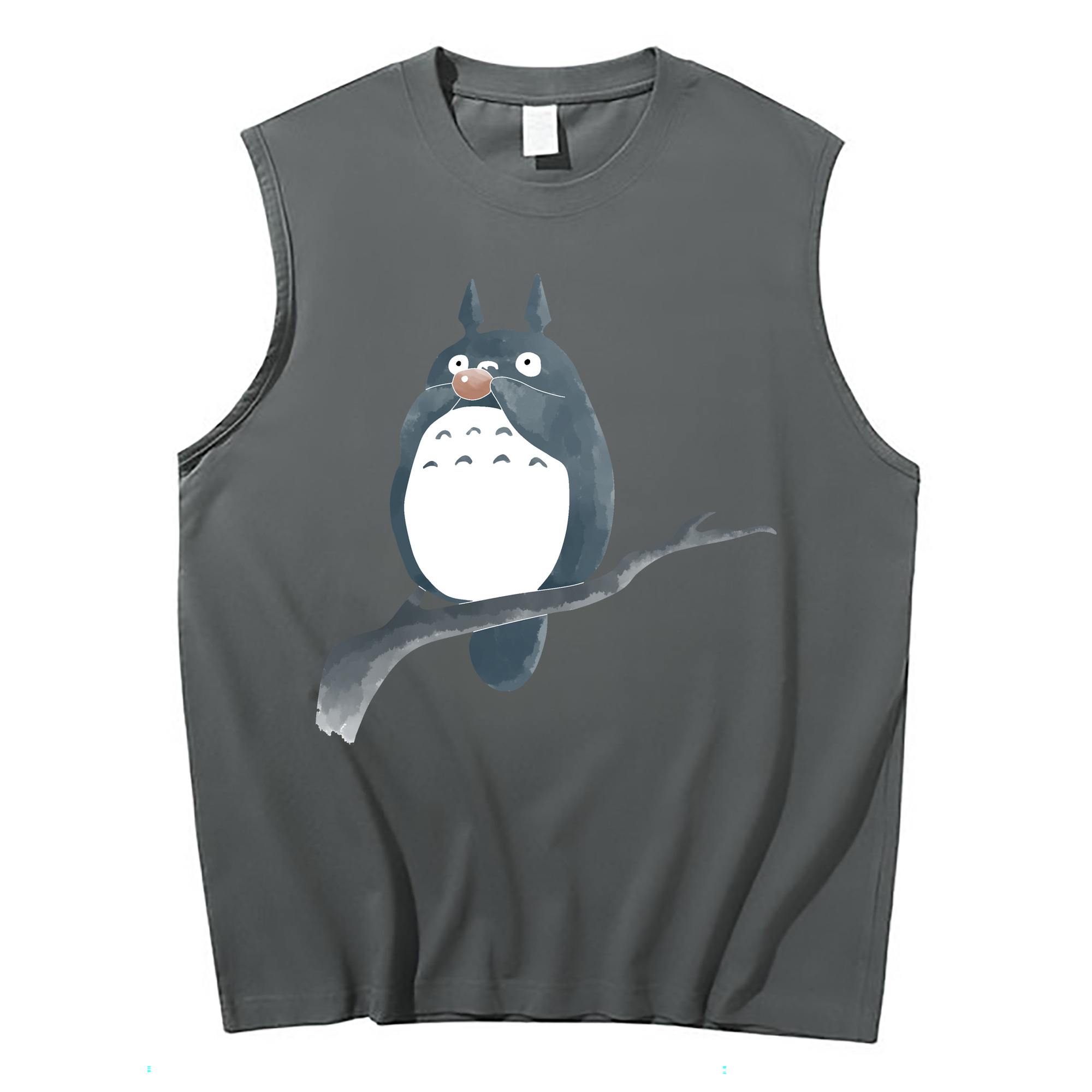 （画像用） となりのトトロ 草壁メイ 草壁サツキ My Neighbor Totoro Satsuki Kusakabe Mei Kusakabe コットン100％タンクトップ（フロントプリント）